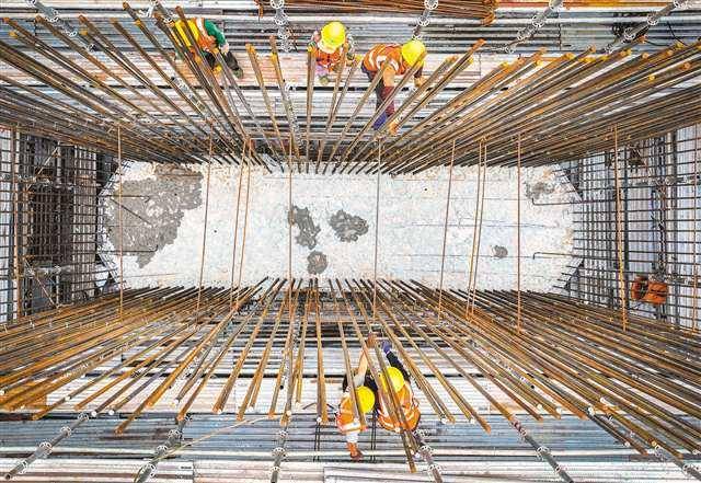 新森大道南段工程建設忙:建設工程